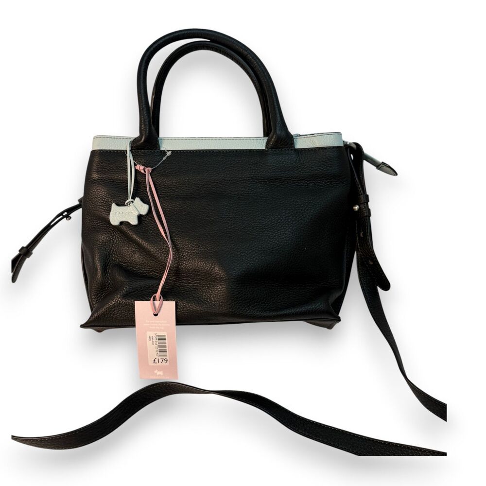 Radley London | NWT Templeton | Black 100% Leather Crossbody with Tote Handles